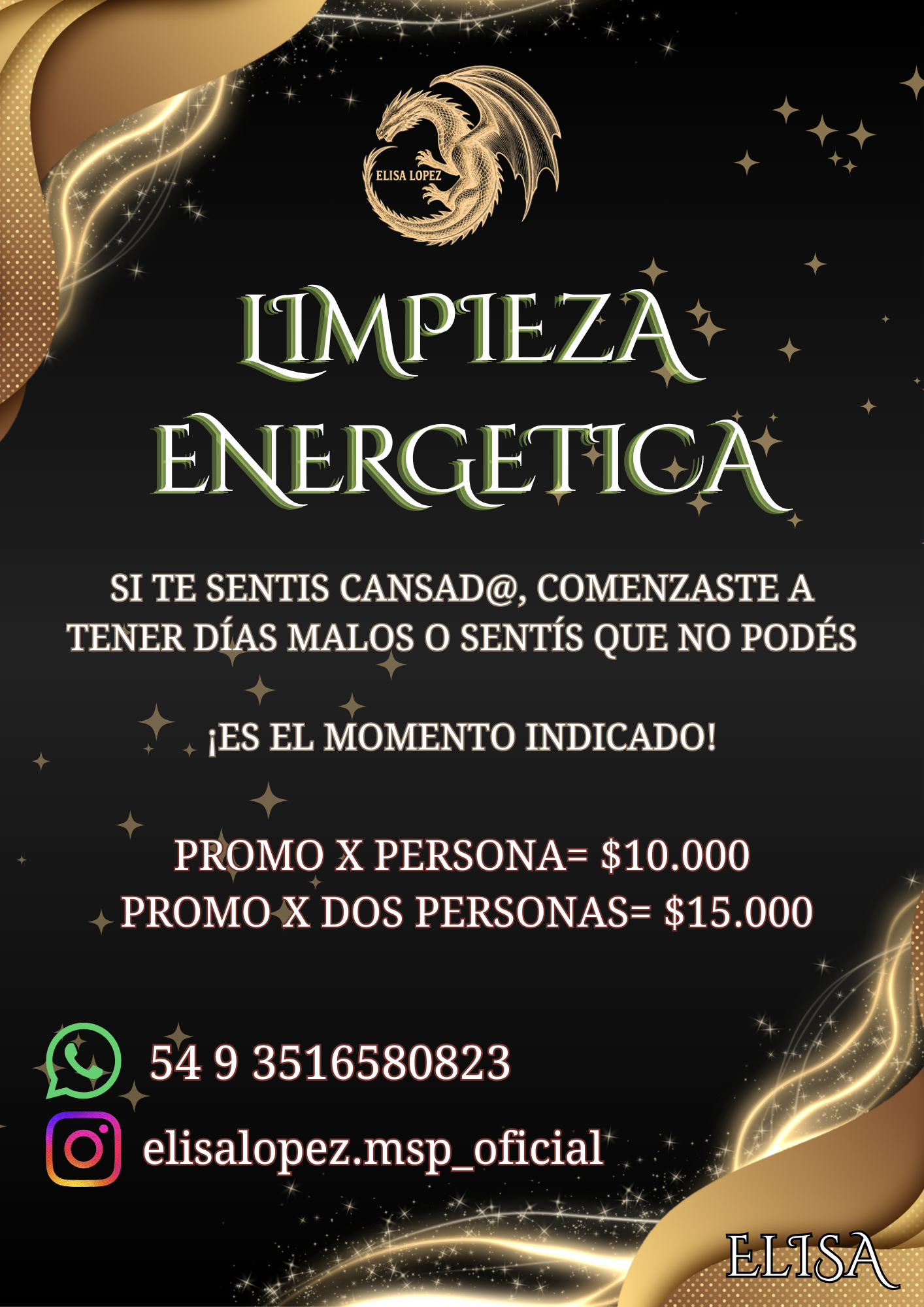 Flyer de Limpieza Energética